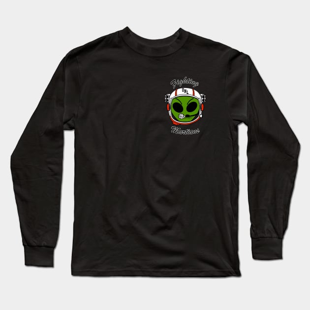 UNL Fighting Martians Logo Tee w/ Text Long Sleeve T-Shirt by Sk1d_Rogu3